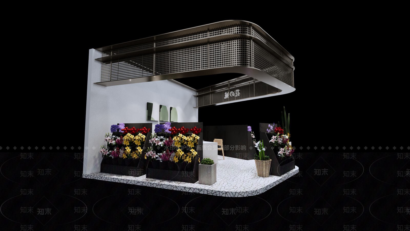 现代花店SU模型下载【ID:1105246275】