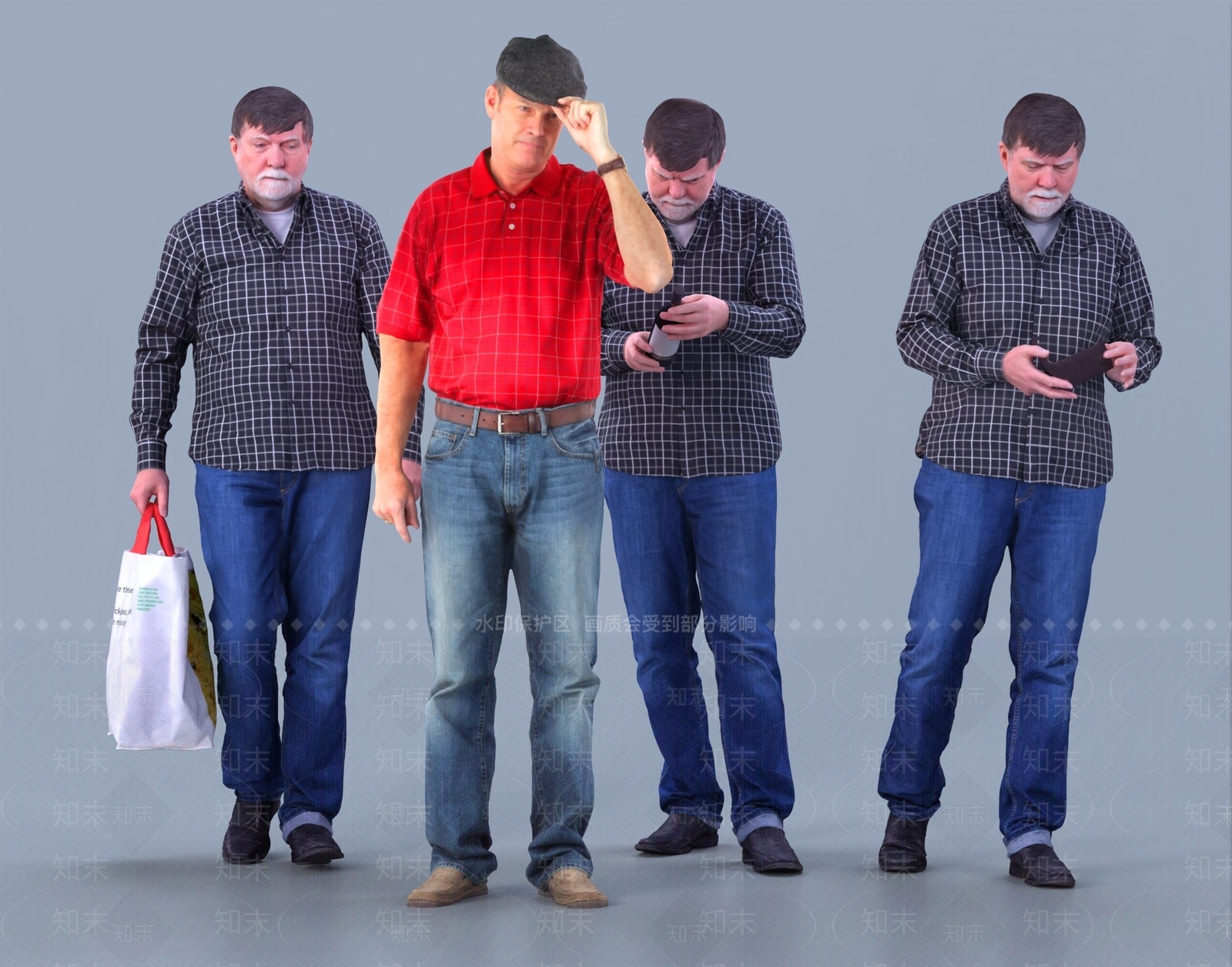 简欧男性3D模型下载【ID:1105248819】