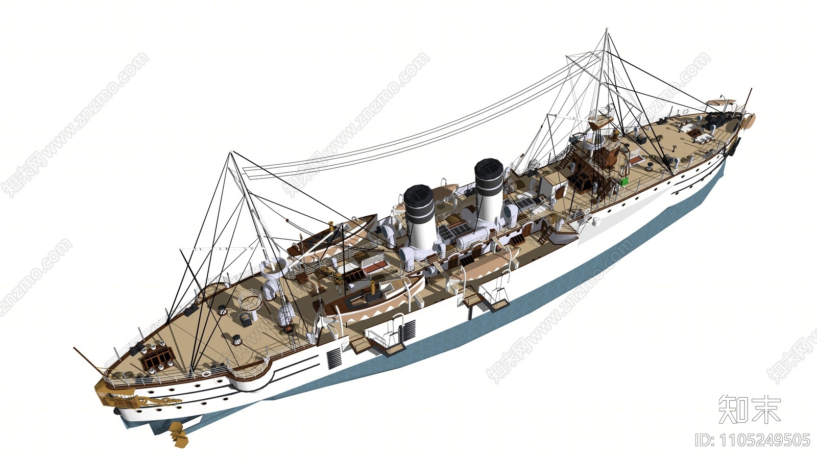 现代舰船SU模型下载【ID:1105249505】