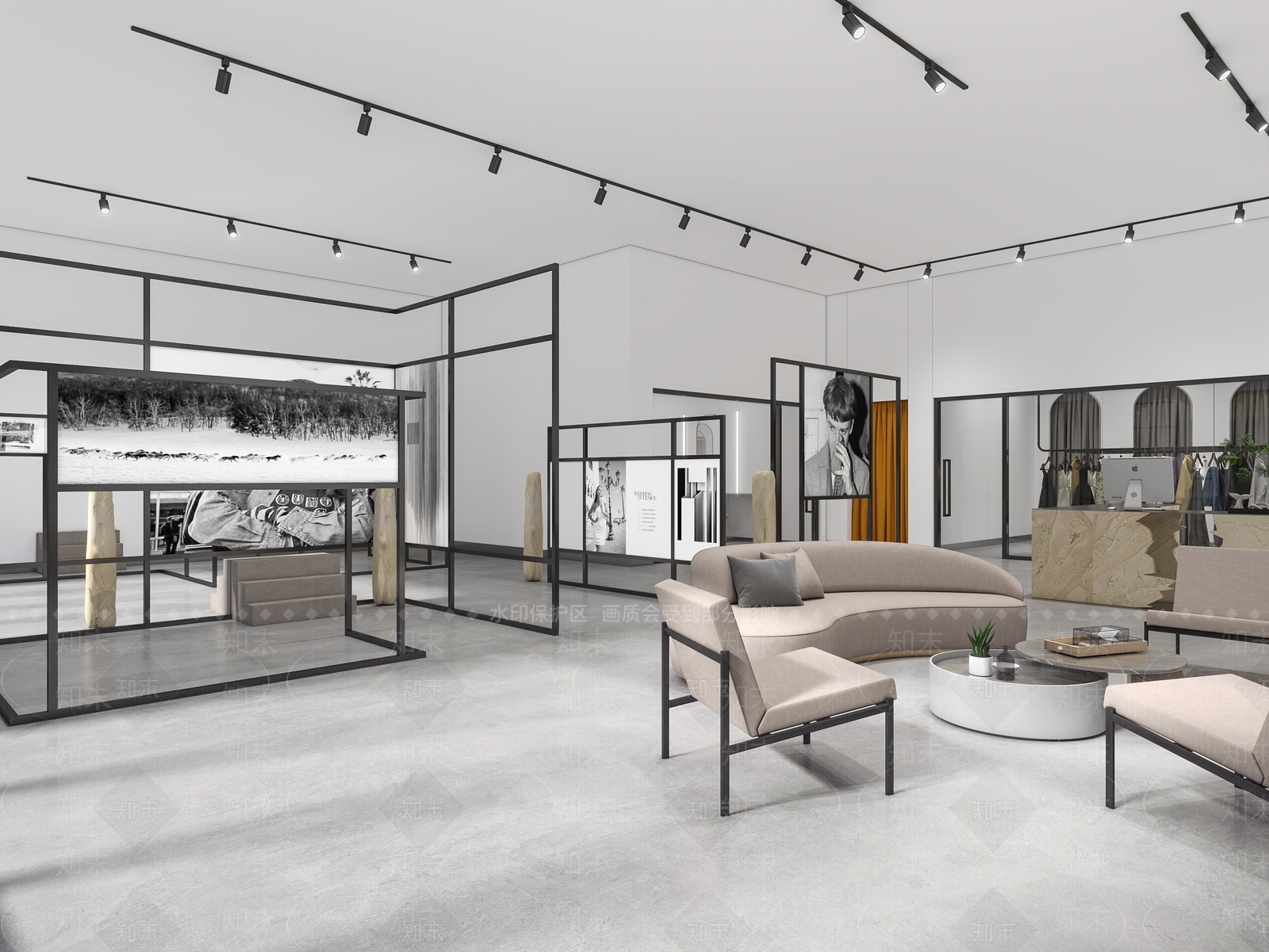 现代摄影棚3D模型下载【ID:1105258312】