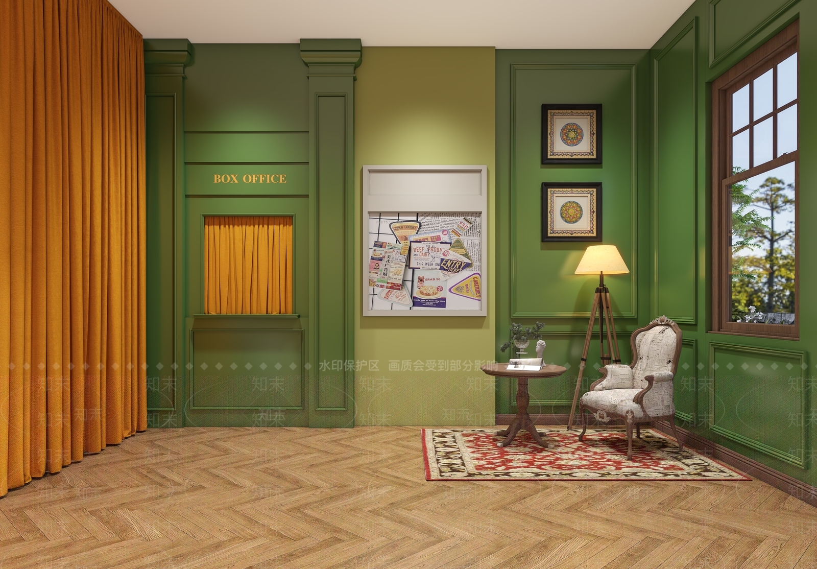 简欧摄影棚3D模型下载【ID:1105258544】