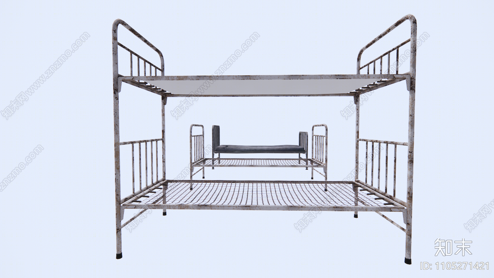 现代双层床SU模型下载【ID:1105271421】