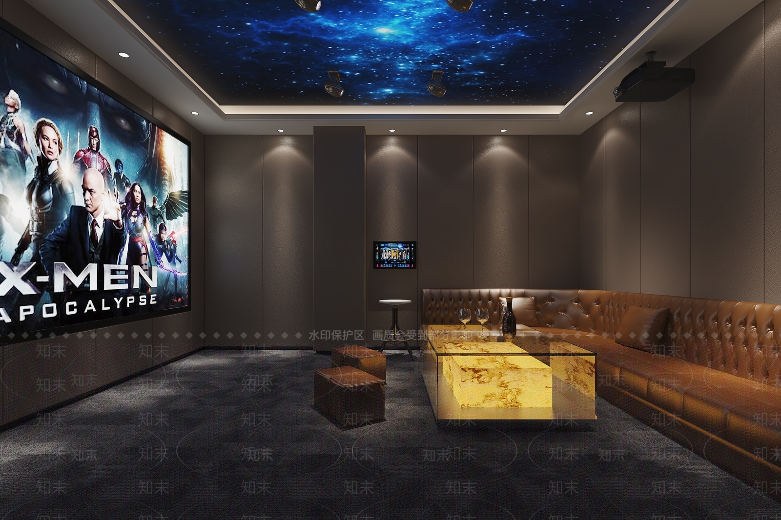 现代影音室3D模型下载【ID:1105272218】