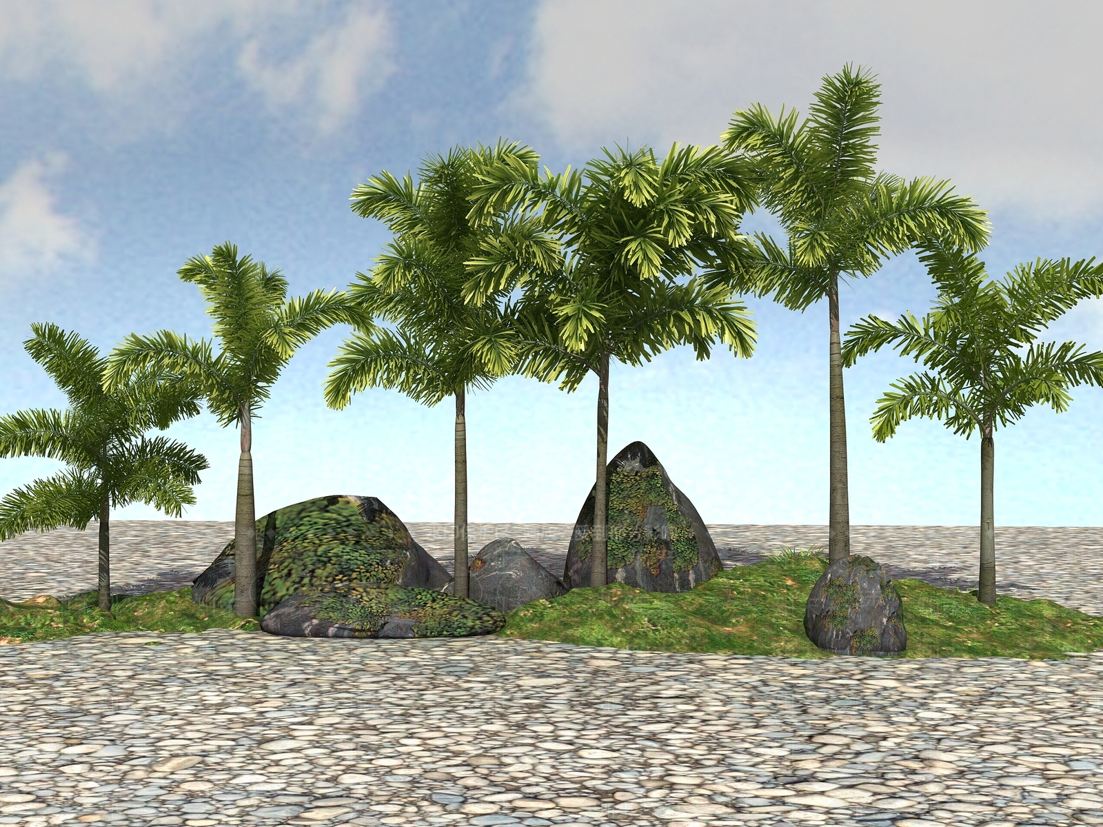 热带植物3D模型下载【ID:1105281263】