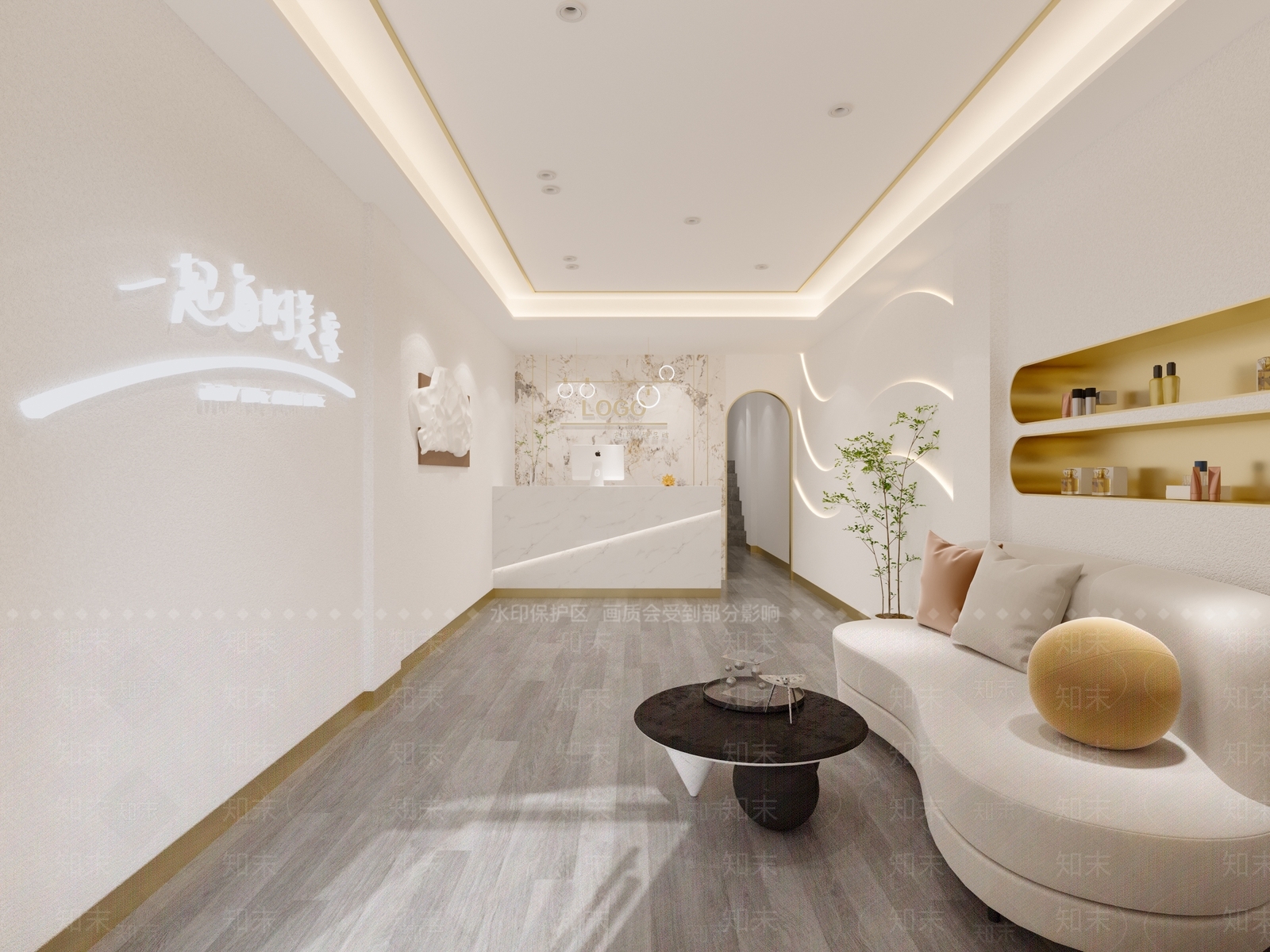 现代美容SPA店3D模型下载【ID:1105484838】