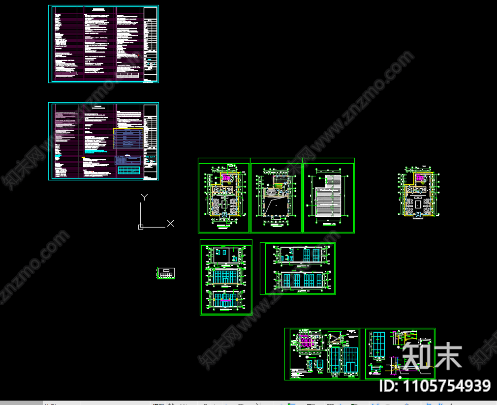 售楼部建筑cad施工图下载【ID:1105754939】