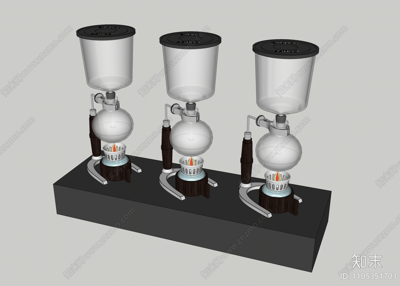 现代虹吸壶SU模型下载【ID:1105351703】