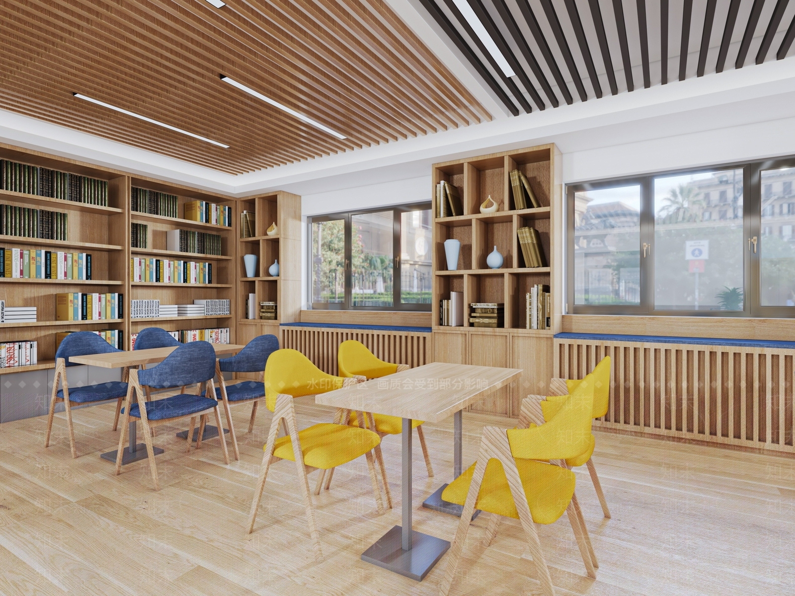 现代书店3D模型下载【ID:1105358338】