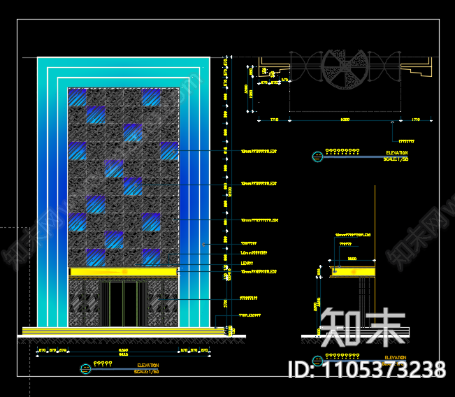 一套KTVcad施工图下载【ID:1105373238】