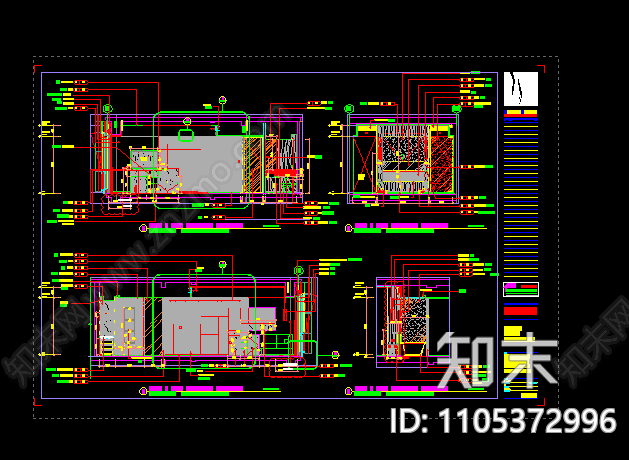 广州君悦酒店丨公共区cad施工图下载【ID:1105372996】