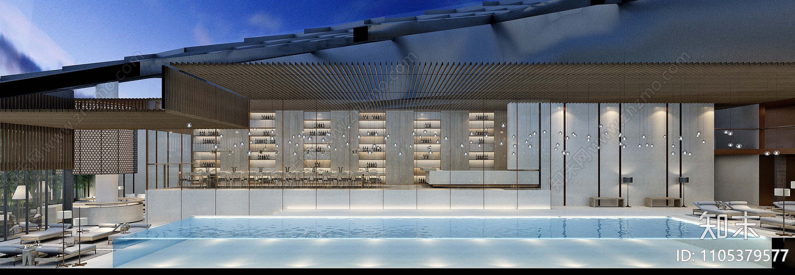 顶层企业会所cad施工图下载【ID:1105379577】