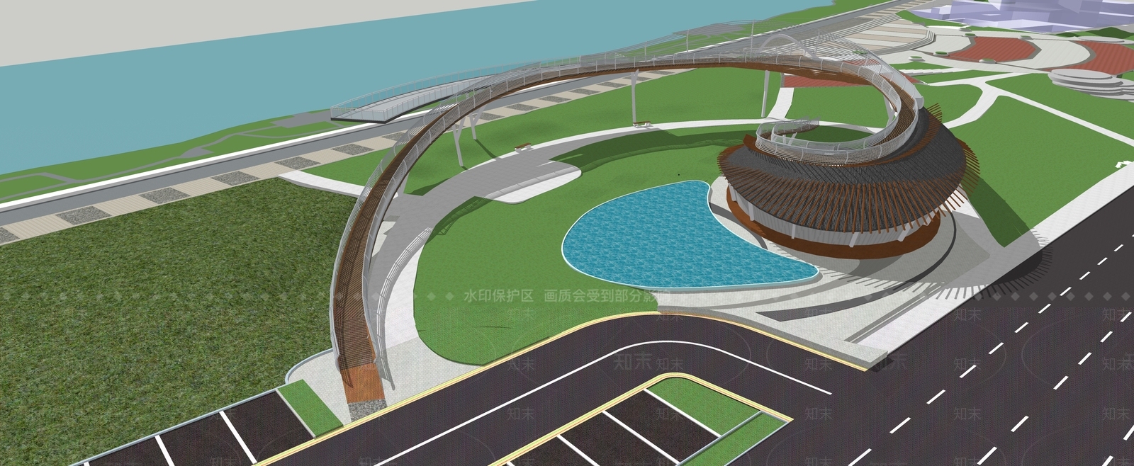 新中式公共厕所SU模型下载【ID:1105388806】