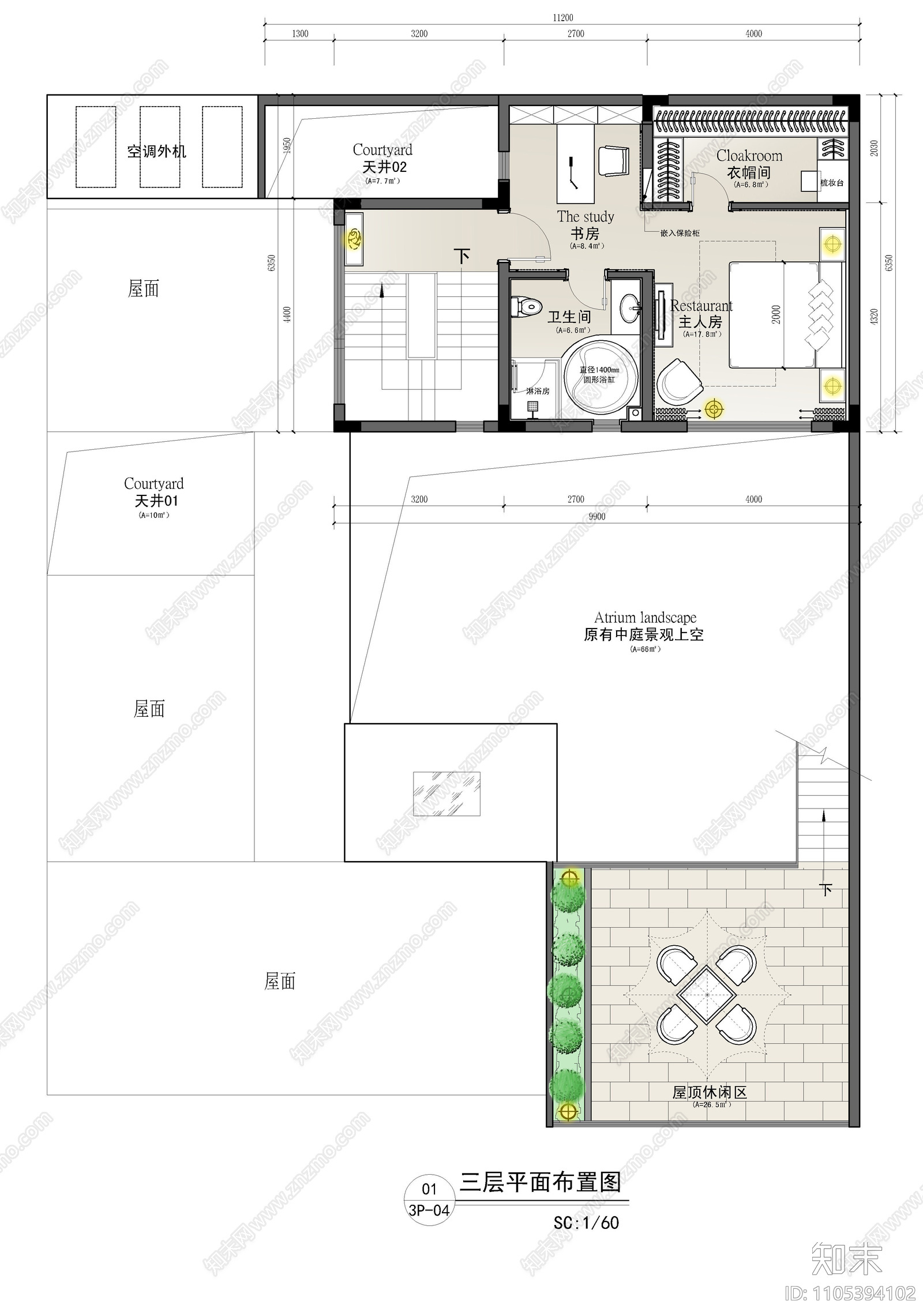 林语堂别墅cad施工图下载【ID:1105394102】