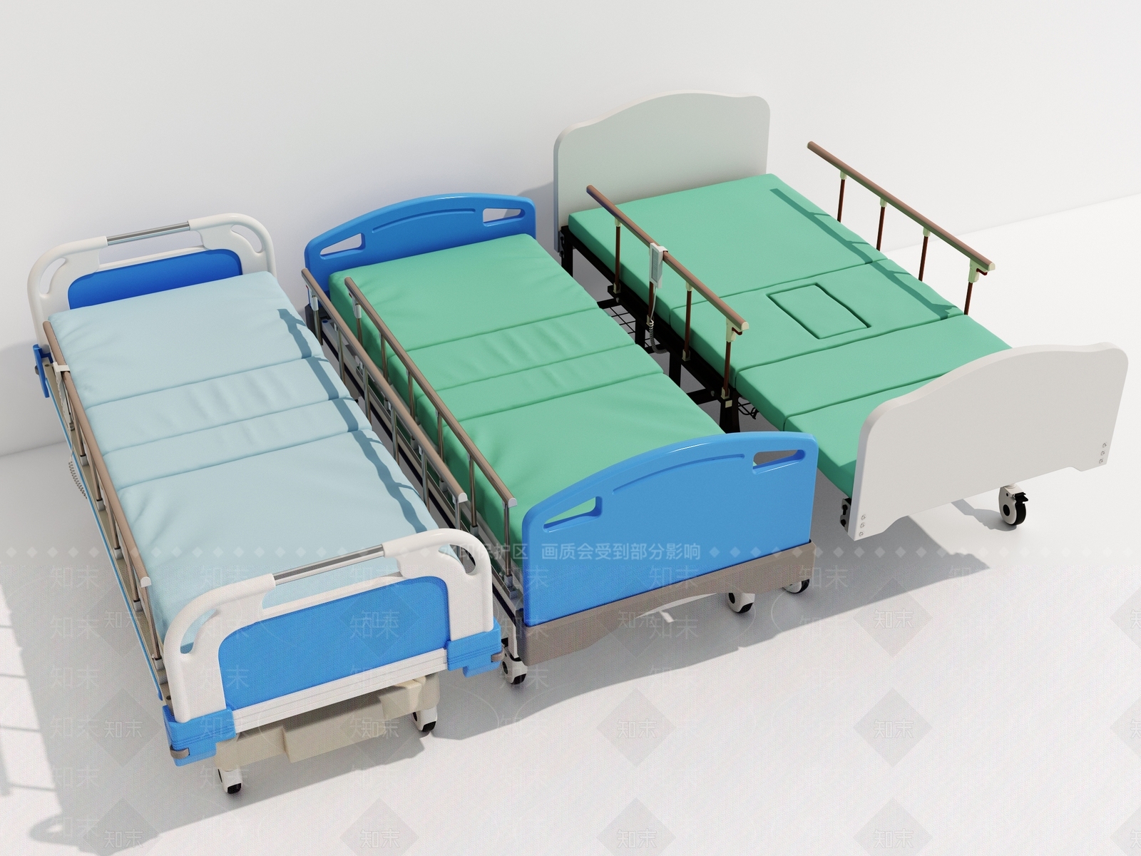 现代病床3D模型下载【ID:1105396734】