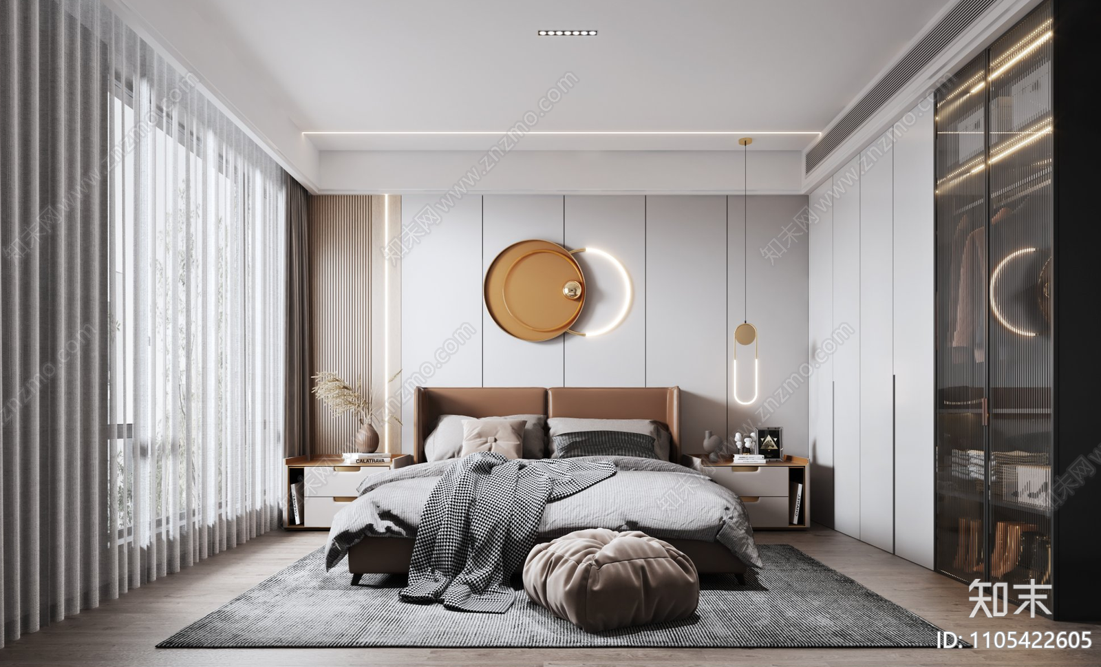 轻奢复式家装CAD施工图下载【ID:1105422605】