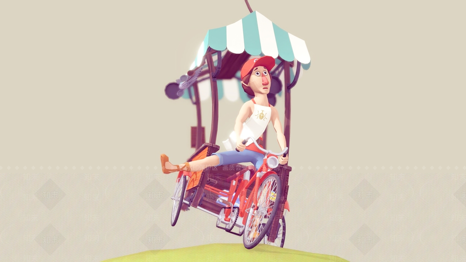 现代三轮车3D模型下载【ID:1105433216】