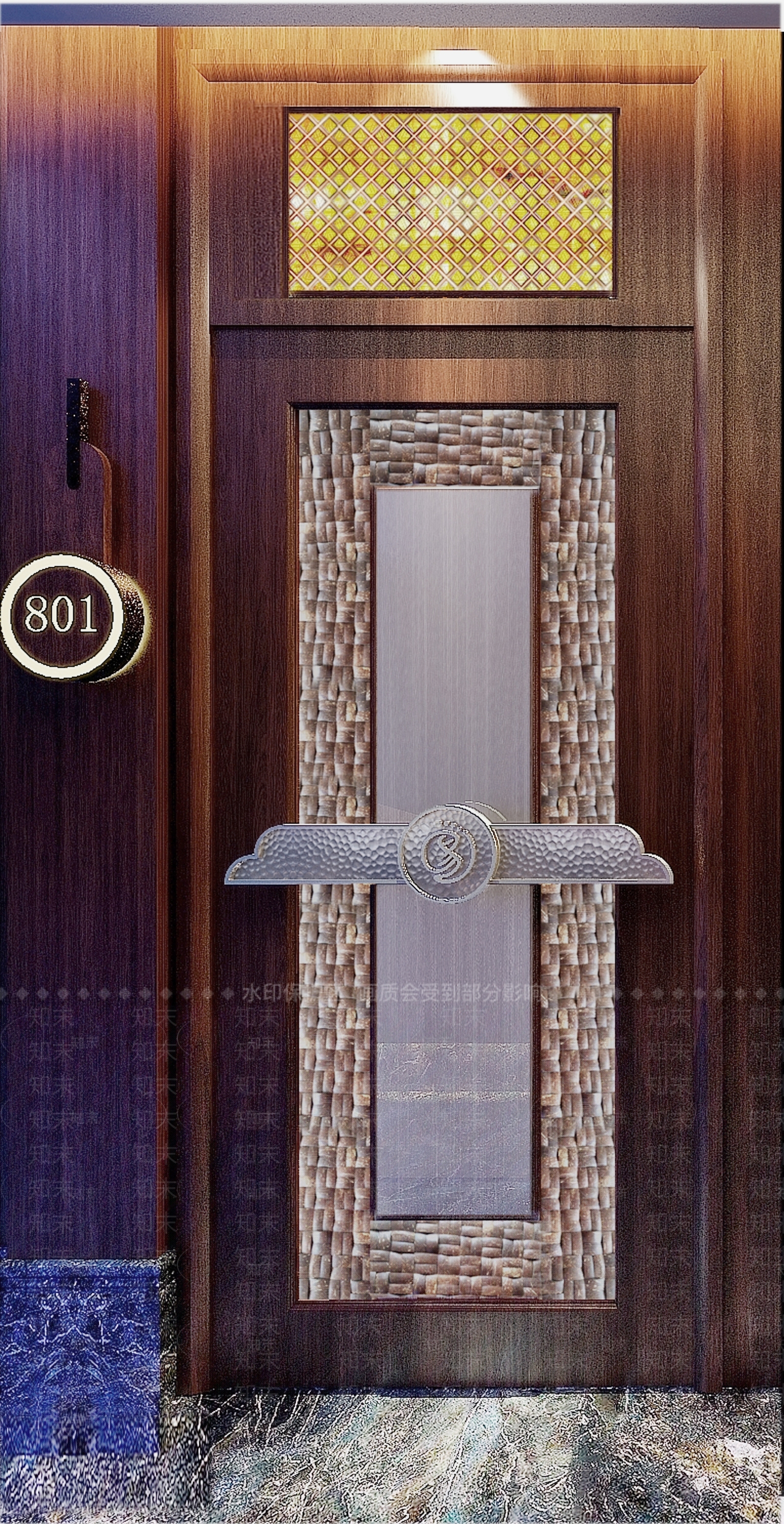 东南亚泰式洗浴中心包厢单开门3D模型下载【ID:1105440372】