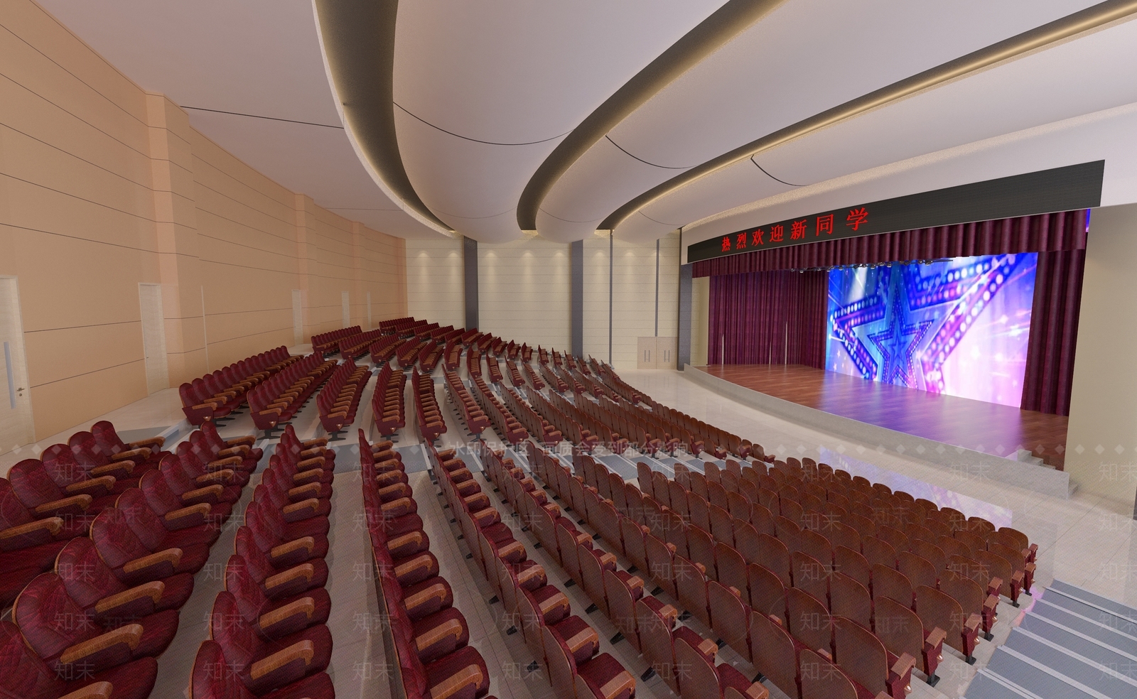现代报告厅3D模型下载【ID:1105438381】