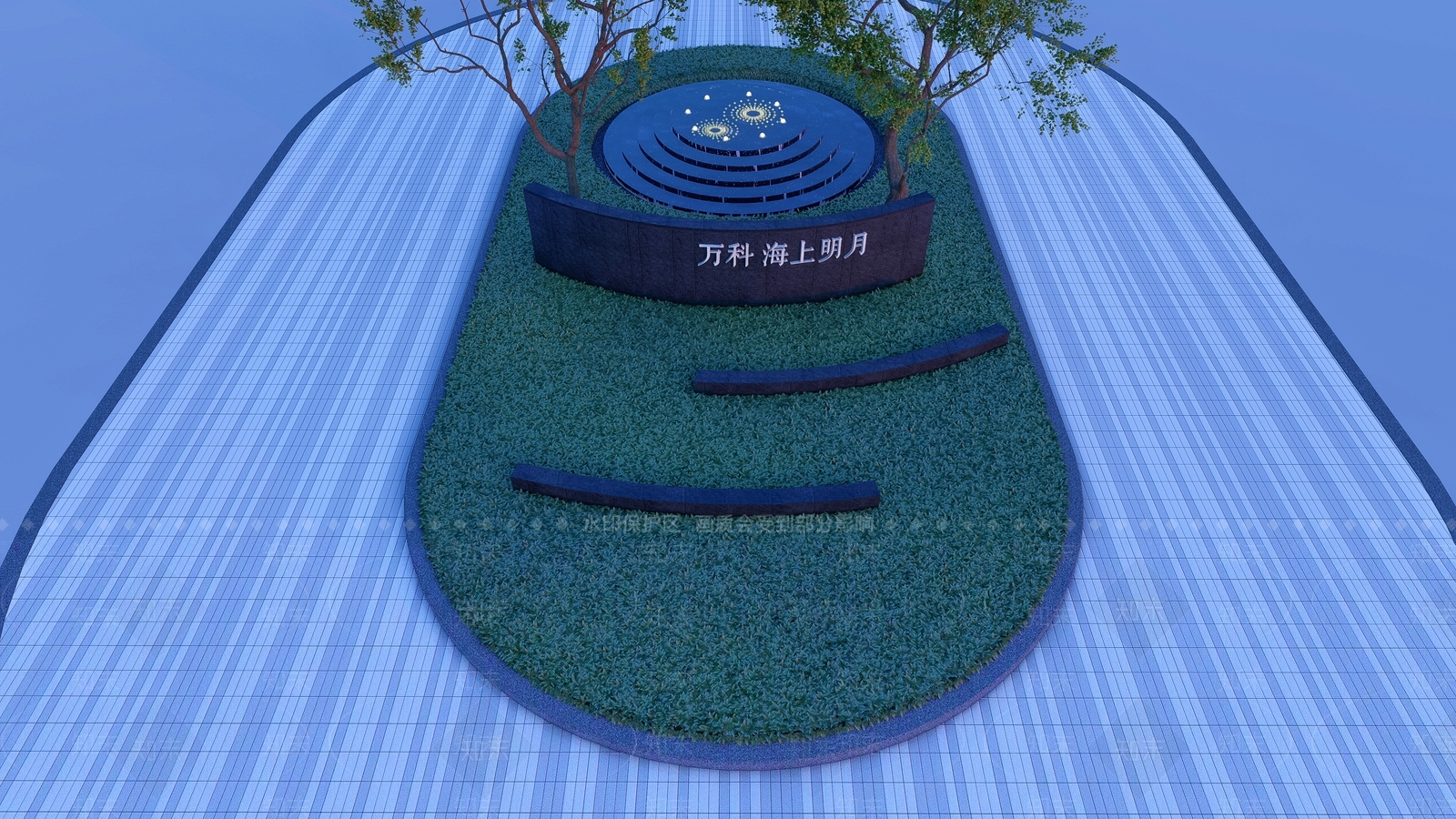 现代水景SU模型下载【ID:1105452754】
