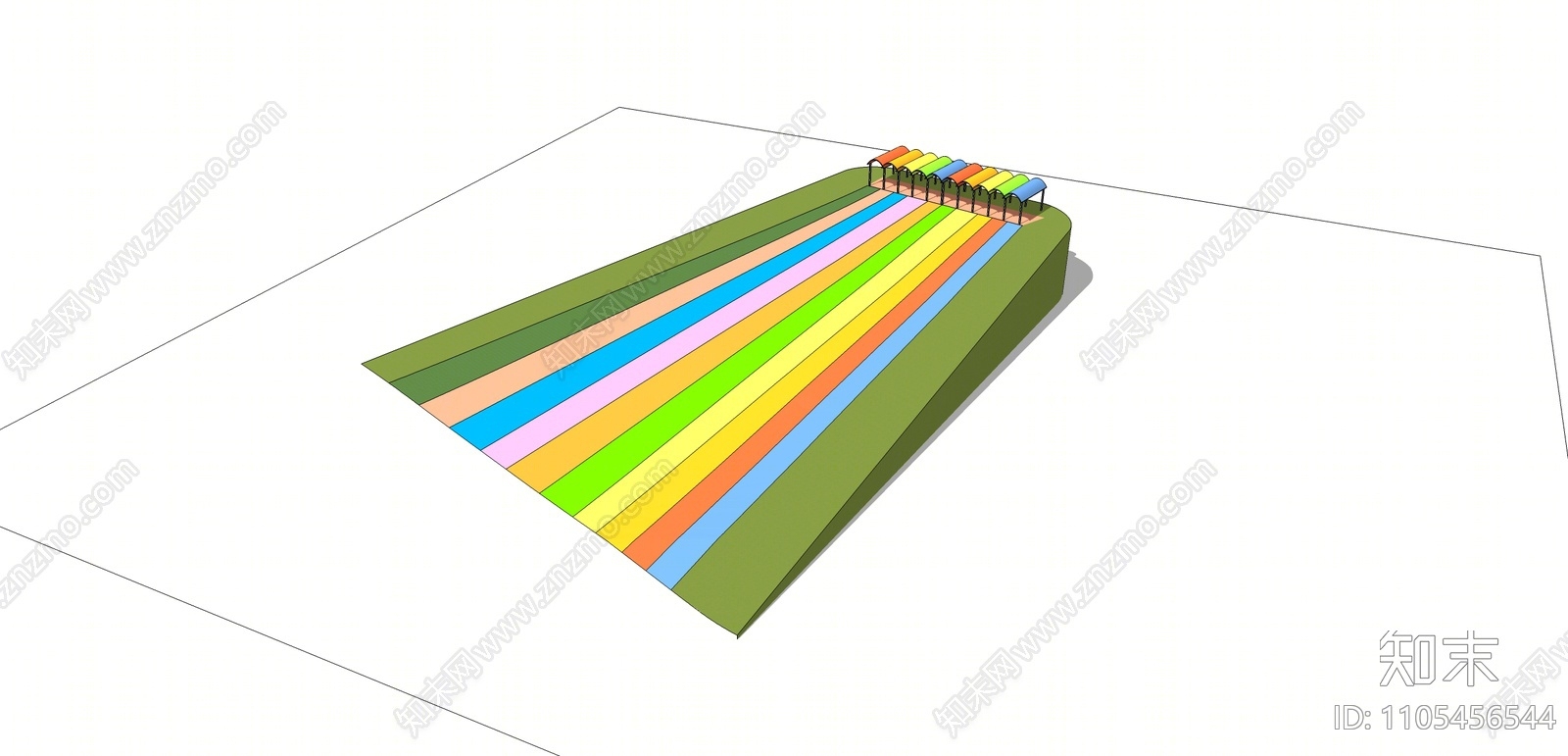 现代彩虹滑道SU模型下载【ID:1105456544】