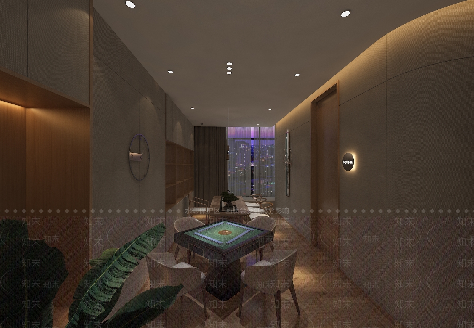 现代棋牌室3D模型下载【ID:1105457817】