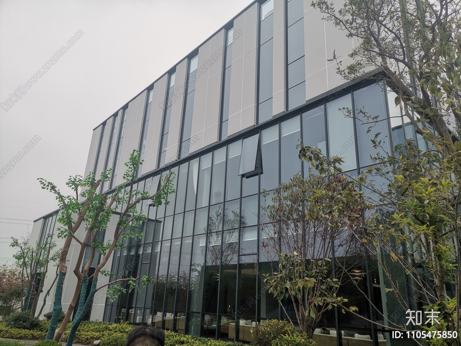 郑州西区某售楼部施工图cad施工图下载【ID:1105475850】