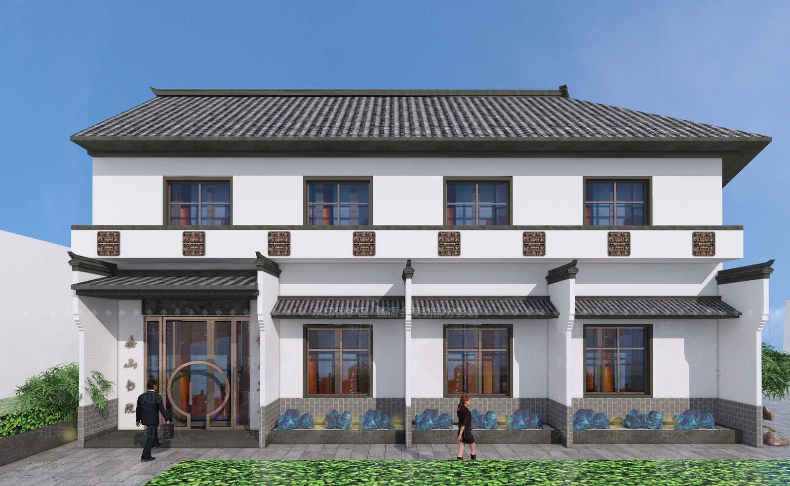 中式民宿3D模型下载【ID:1105478378】