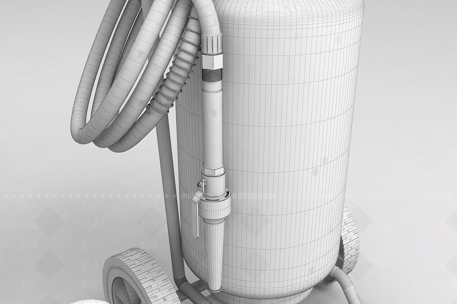 工业风灭火器3D模型下载【ID:1105484611】
