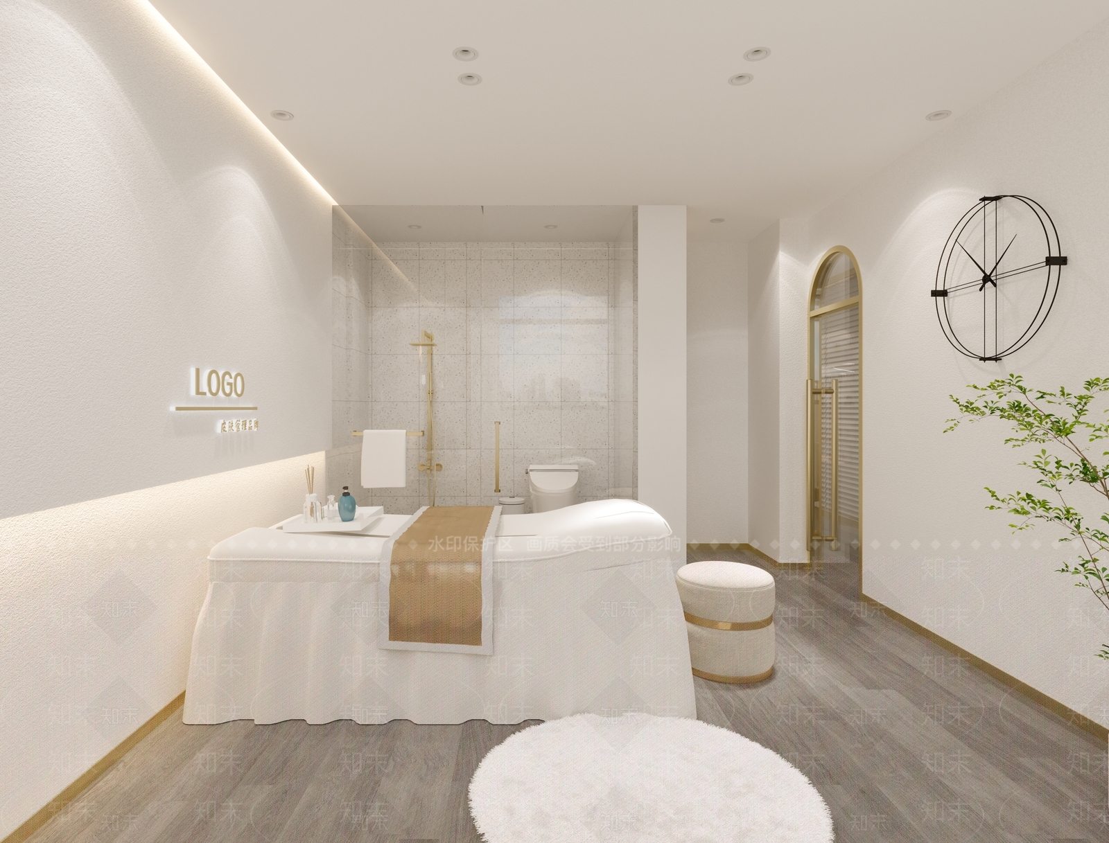 现代美容SPA店3D模型下载【ID:1105484838】