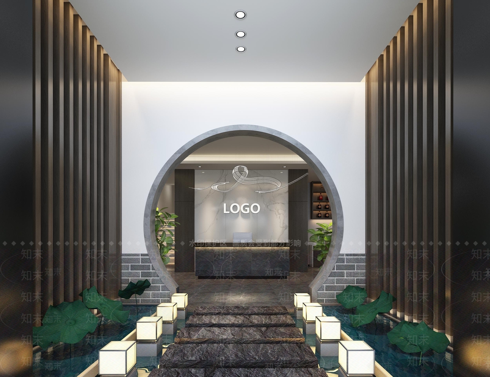 新中式烟酒店3D模型下载【ID:1105489539】