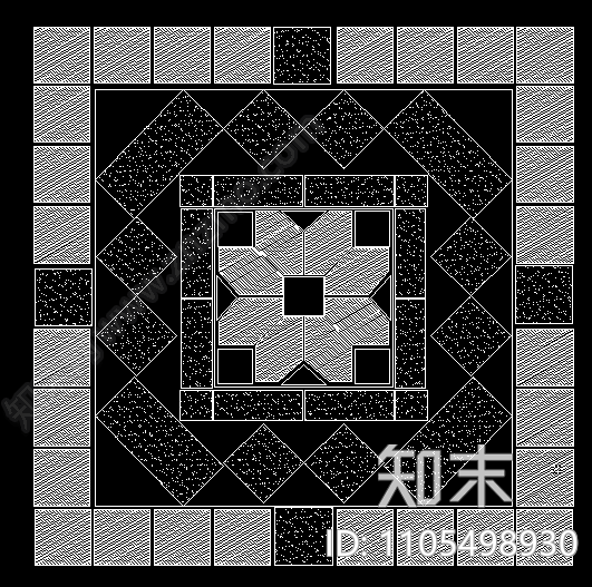 cad无缝石材花素材图施工图下载【ID:1105498930】