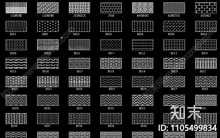 CAD填充图案施工图下载【ID:1105499834】