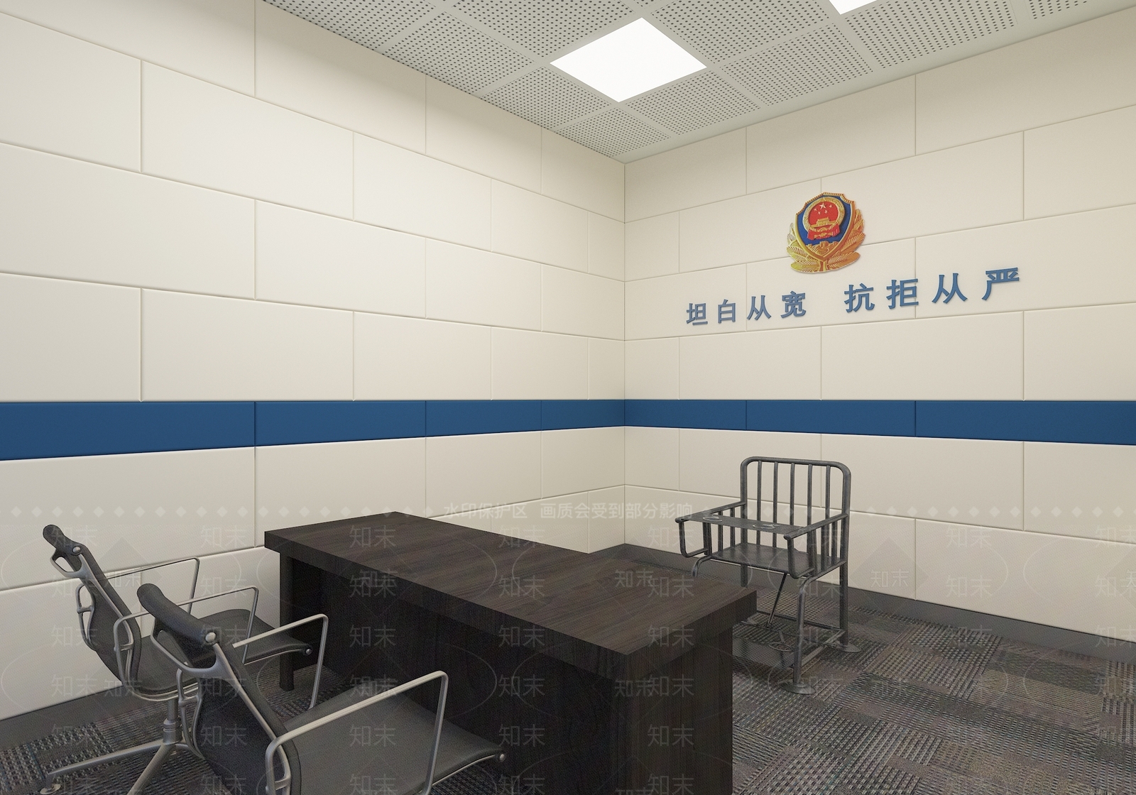 现代审讯室3D模型下载【ID:1105499849】