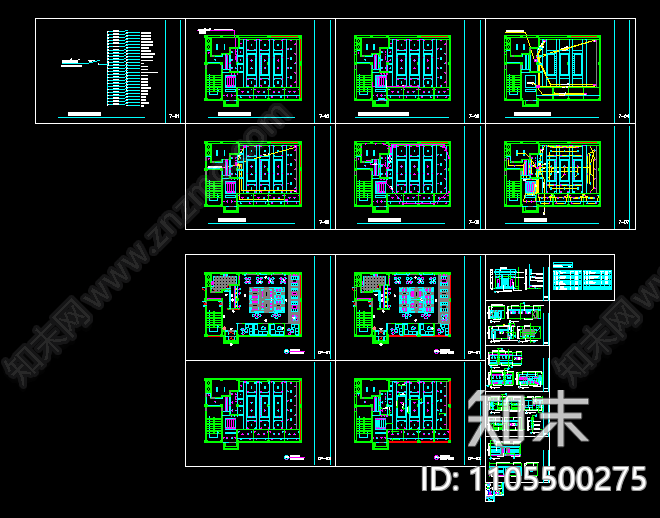 咖啡厅cad建筑图施工图下载【ID:1105500275】