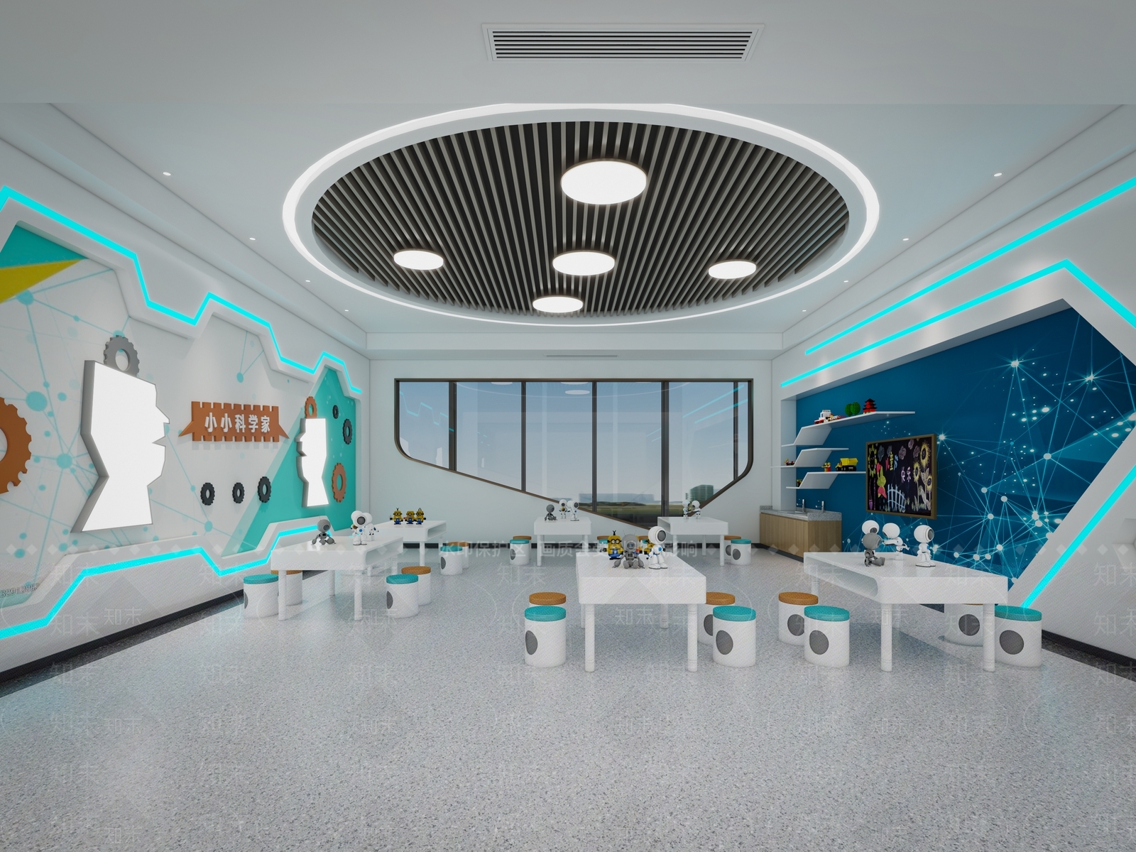 现代儿童手工教室3D模型下载【ID:1106479052】