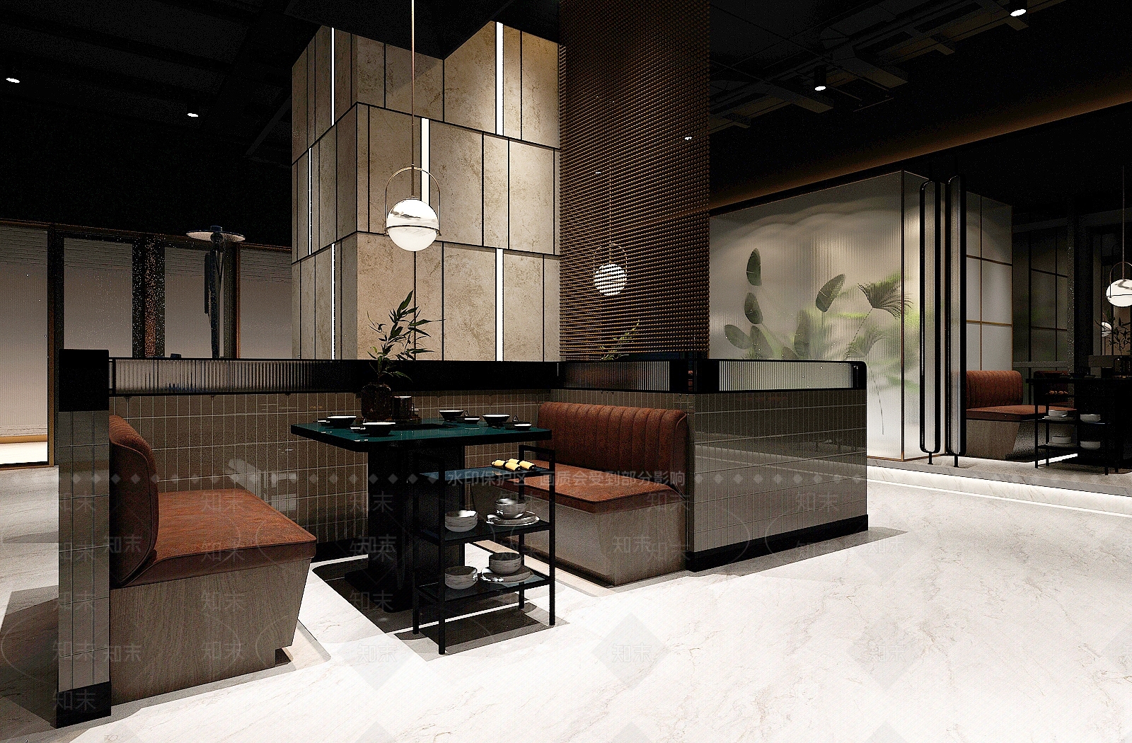 新中式火锅店3D模型下载【ID:1105509697】