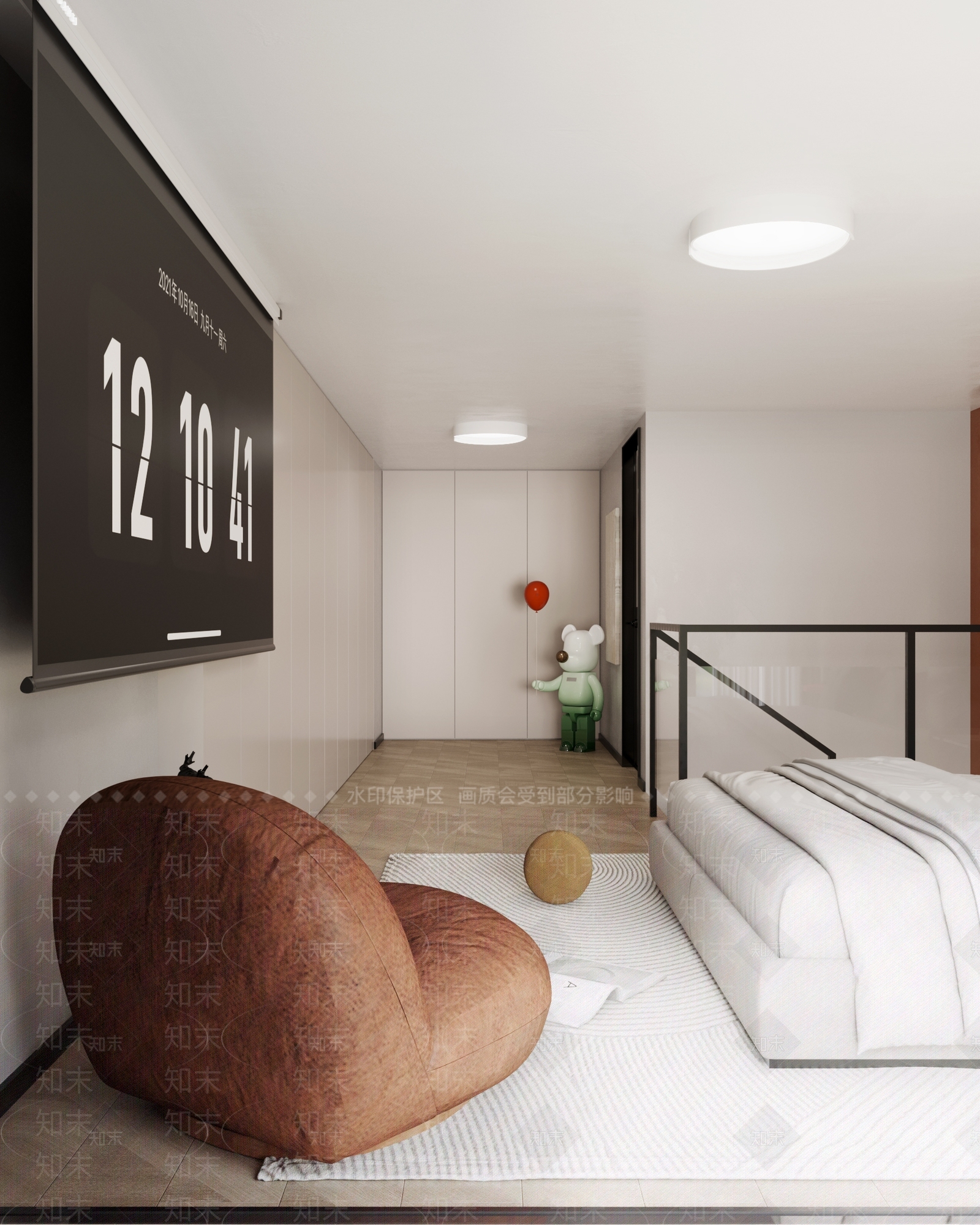 现代单身公寓3D模型下载【ID:1105533908】