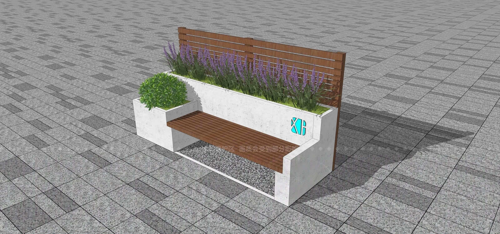 现代景观座椅SU模型下载【ID:1105534101】