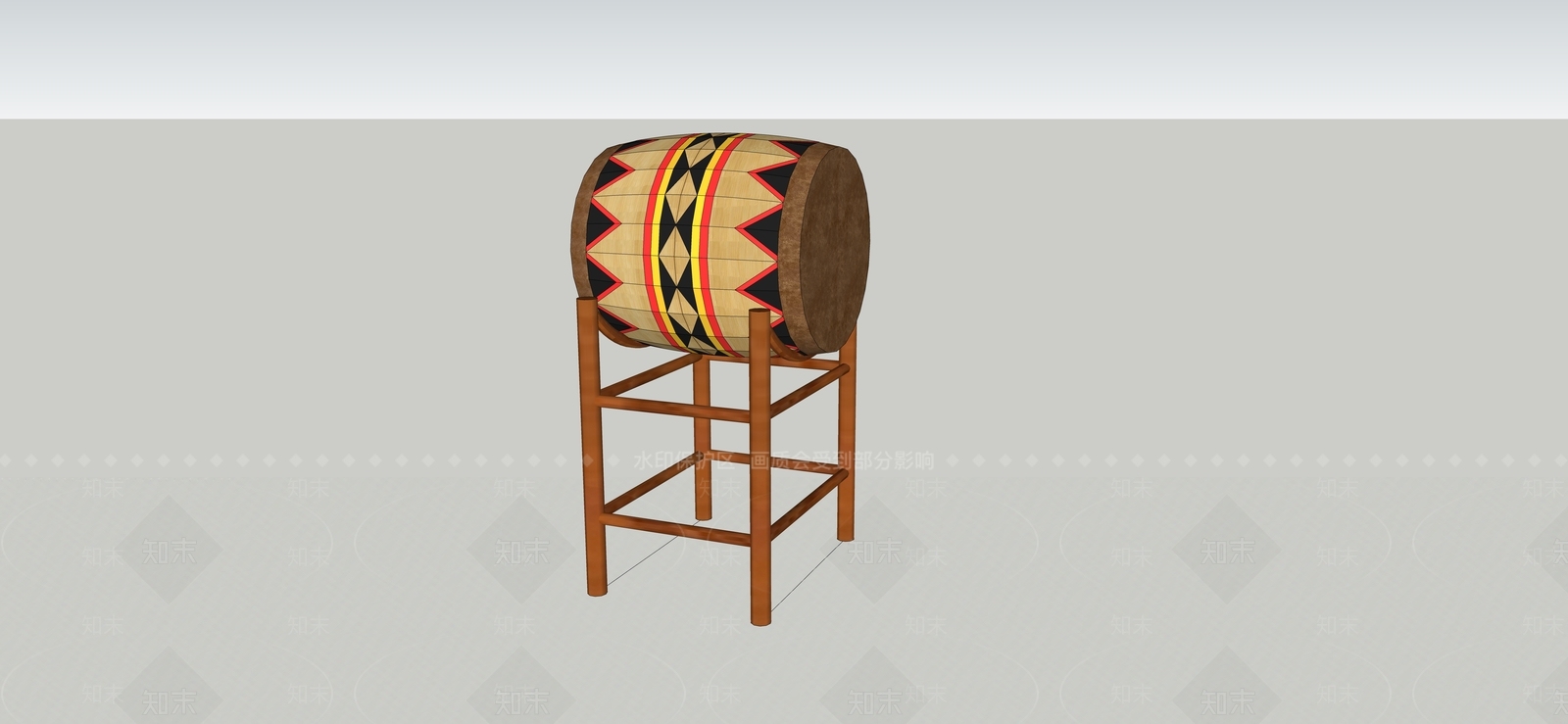 古典乐器SU模型下载【ID:1105534144】
