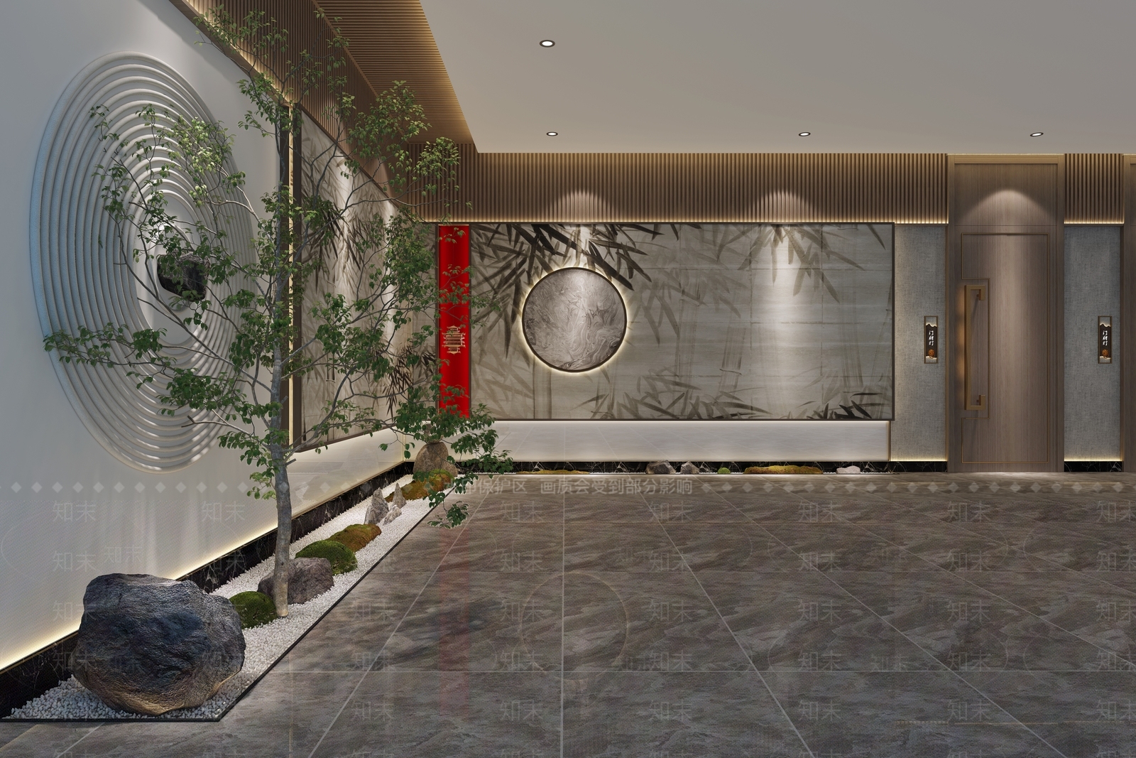 新中式前台3D模型下载【ID:1105651006】_知末3d模型网