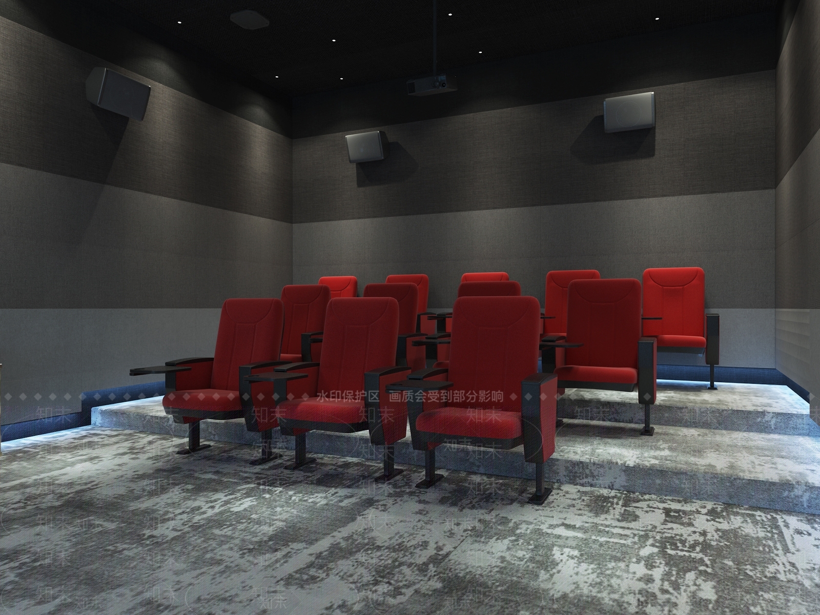 现代影音室3D模型下载【ID:1105535758】