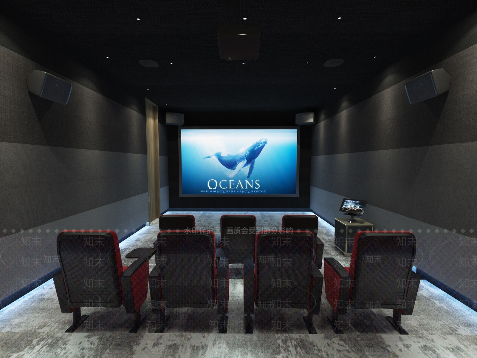 现代影音室3D模型下载【ID:1105535758】