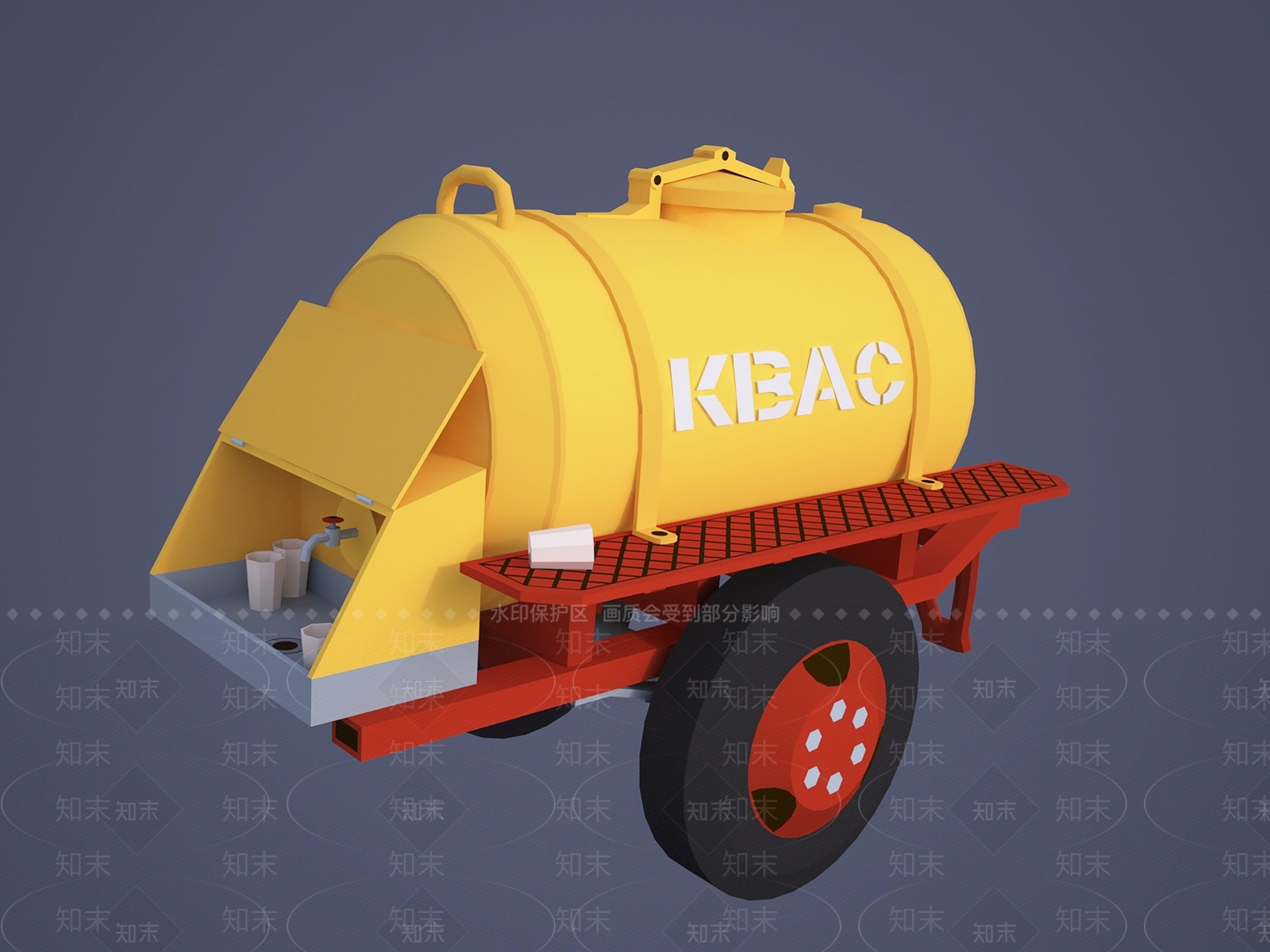 现代水车3D模型下载【ID:1105540457】