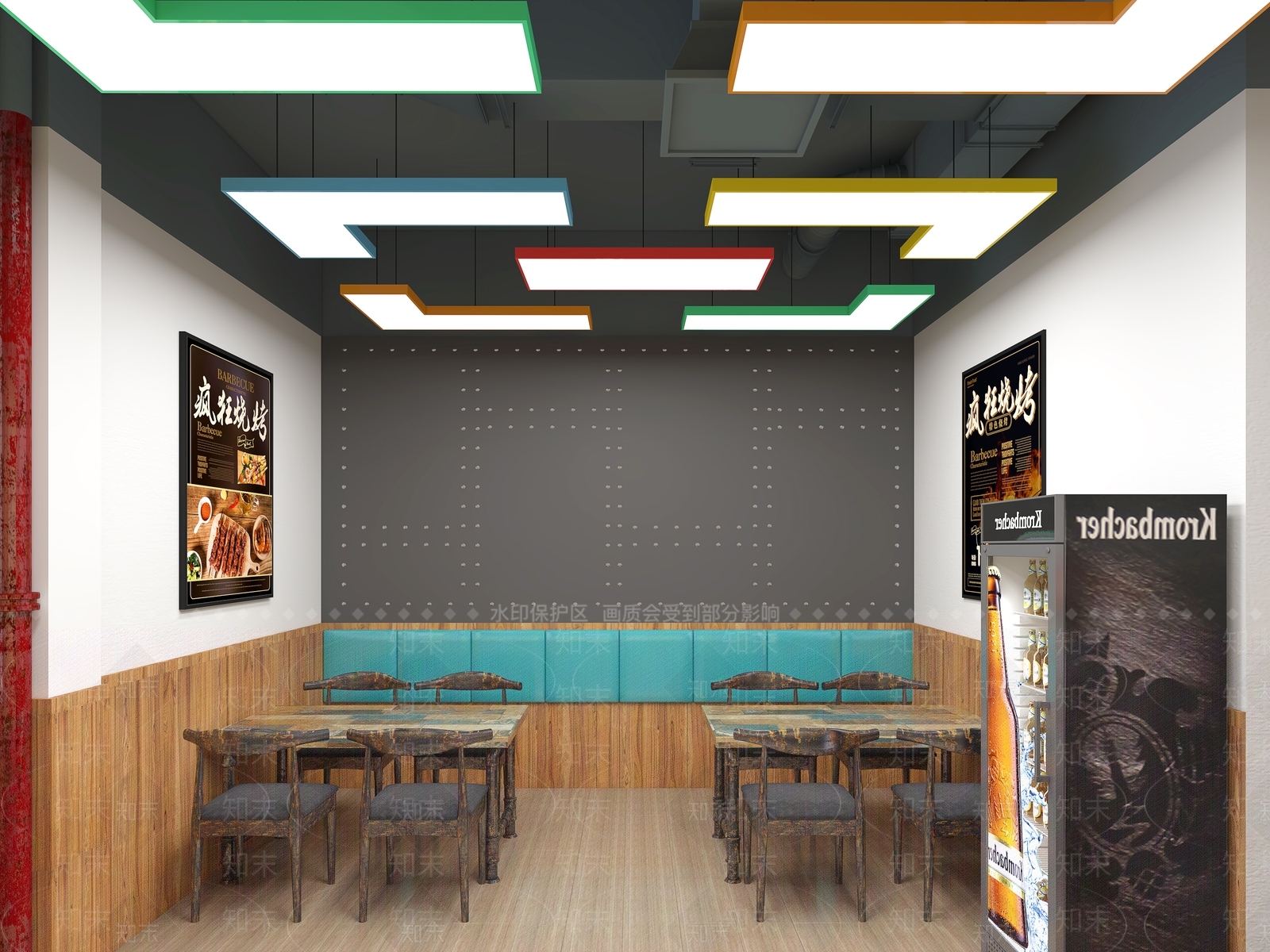 现代烧烤店3D模型下载【ID:1105559493】