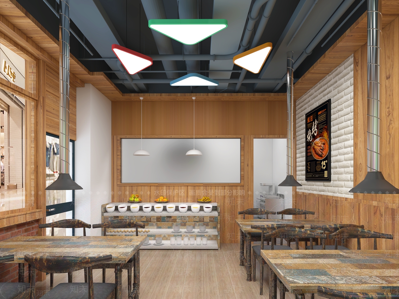 现代烧烤店3D模型下载【ID:1105559493】