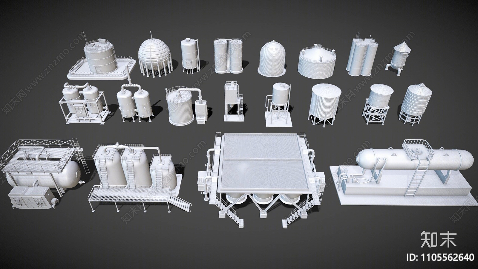 现代工业设备3D模型下载【ID:1105562640】