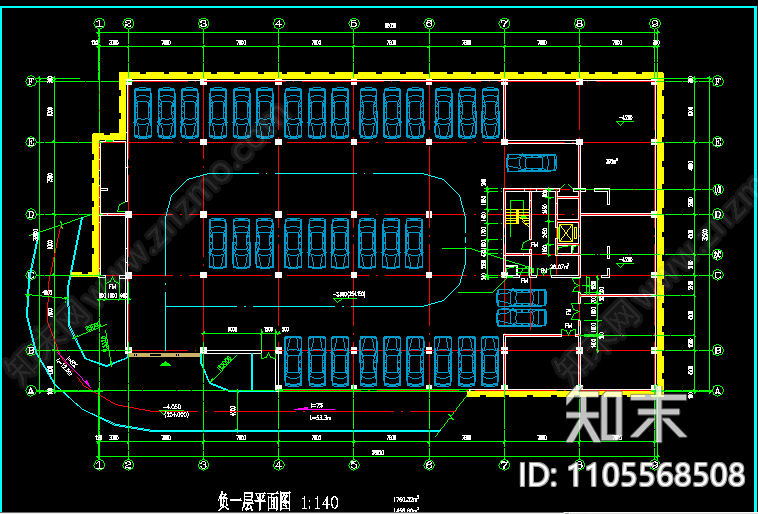学生宿舍楼CAD图纸cad施工图下载【ID:1105568508】