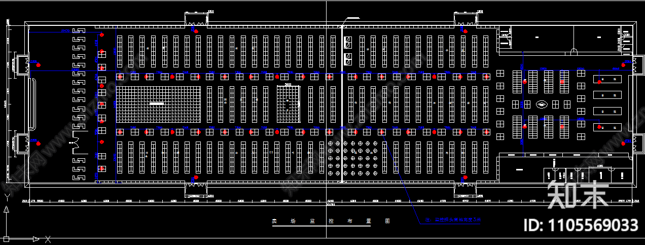 某超市CAD建筑设计图施工图下载【ID:1105569033】