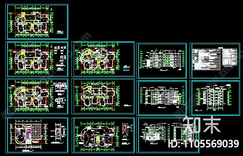 幼儿园cad施工图下载【ID:1105569039】