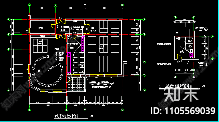 幼儿园cad施工图下载【ID:1105569039】